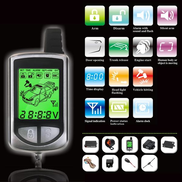 368 russian version two way car alarm system remote engine start with lcd fob keychain 2-way auto security anti-theft device
368 russian version two way car alarm system remote engine start with lcd fob keychain 2-way auto security anti-theft device