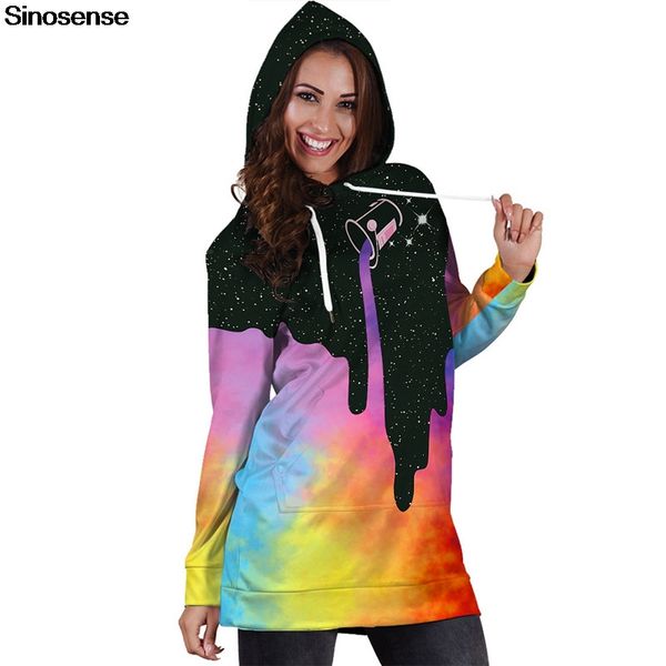 women long sleeve slim mini hoodie dress 2019 space galaxy print 3d hooded sweatshirt casual pullover long hoodies sweatshirts, Black
women long sleeve slim mini hoodie dress 2019 space galaxy print 3d hooded sweatshirt casual pullover long hoodies sweatshirts, Black