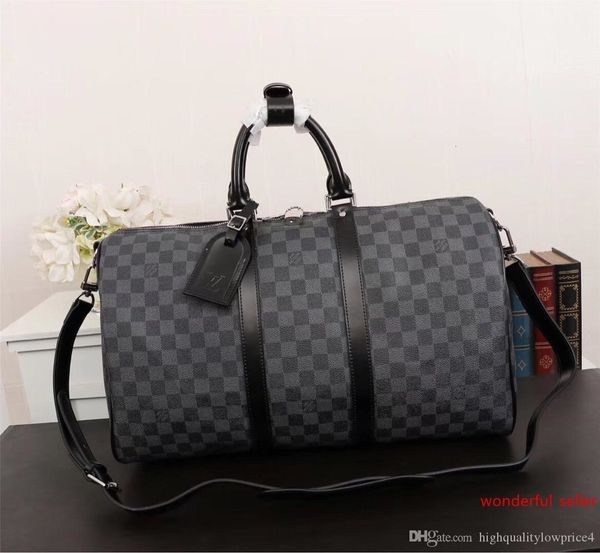 classic brown letter canvas leather men duffel bag fashion style big size women handbag n41413
classic brown letter canvas leather men duffel bag fashion style big size women handbag n41413