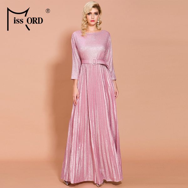 missord 2019o neck long sleeve pleated solid color dresses female elegant maxi dress ft19805, Black;gray
missord 2019o neck long sleeve pleated solid color dresses female elegant maxi dress ft19805, Black;gray