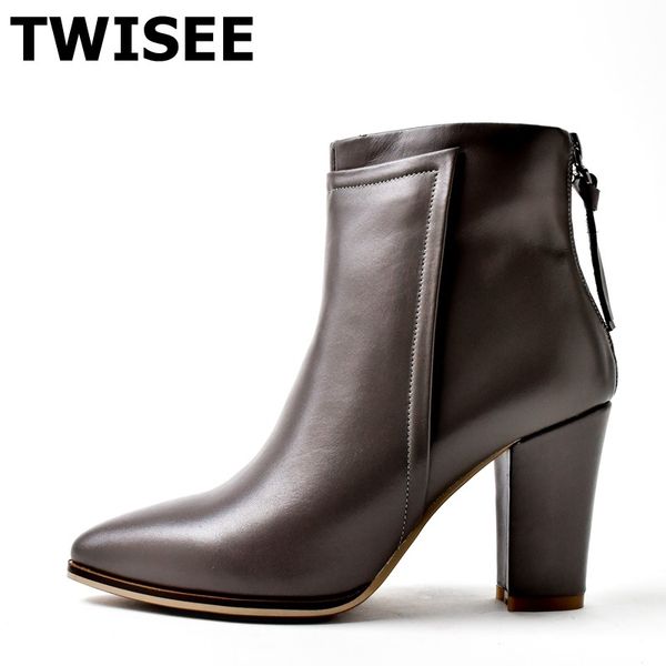 women mid calf boots new style zapatos mujer pumps fashion point toe woman casual shoes comfort spike heels zip, Black
women mid calf boots new style zapatos mujer pumps fashion point toe woman casual shoes comfort spike heels zip, Black