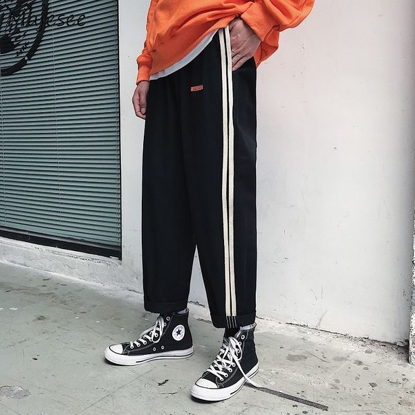sweatpants men leisure loose all match pockets street style korean mens pants fashion ankle-length harajuku trousers streetwear, Black
sweatpants men leisure loose all match pockets street style korean mens pants fashion ankle-length harajuku trousers streetwear, Black