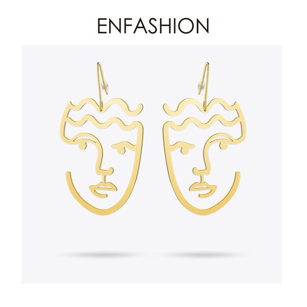 enfashion classic face earrings gold color silhouette dangle earings big drop earrings for women long earring jewelry brincos, Golden
enfashion classic face earrings gold color silhouette dangle earings big drop earrings for women long earring jewelry brincos, Golden