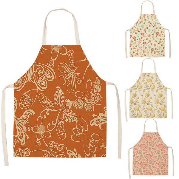 1 pcs floral pattern kitchen aprons woman kids cotton linen bibs home cooking bbq apron cleaning accessory
1 pcs floral pattern kitchen aprons woman kids cotton linen bibs home cooking bbq apron cleaning accessory