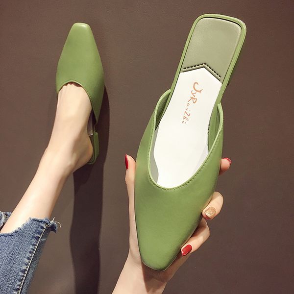 loafers female shoes womens slippers outdoor mules pu slides cover toe square heel low 2020 soft block, Black
loafers female shoes womens slippers outdoor mules pu slides cover toe square heel low 2020 soft block, Black