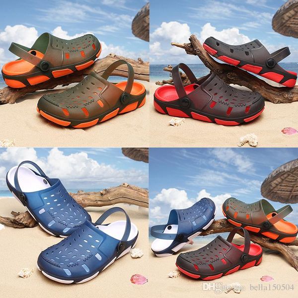 jelly beach sandals men outdoor beach slippers male light weight summer eva garden shoes breathable hole mens flip-flops size 40-45, Black
jelly beach sandals men outdoor beach slippers male light weight summer eva garden shoes breathable hole mens flip-flops size 40-45, Black