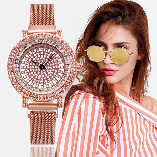 luxury fashion temperament full rhinestone dial ladies watch quartz metal steel mesh belt quartz cool women watch clock 2019, Slivery;brown
luxury fashion temperament full rhinestone dial ladies watch quartz metal steel mesh belt quartz cool women watch clock 2019, Slivery;brown