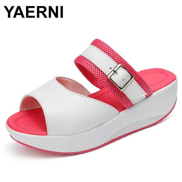 yaerni 2020 summer casual women slippers high-heeled buckle wedges slides outside slippers sandalias ladies shoes, Black
yaerni 2020 summer casual women slippers high-heeled buckle wedges slides outside slippers sandalias ladies shoes, Black