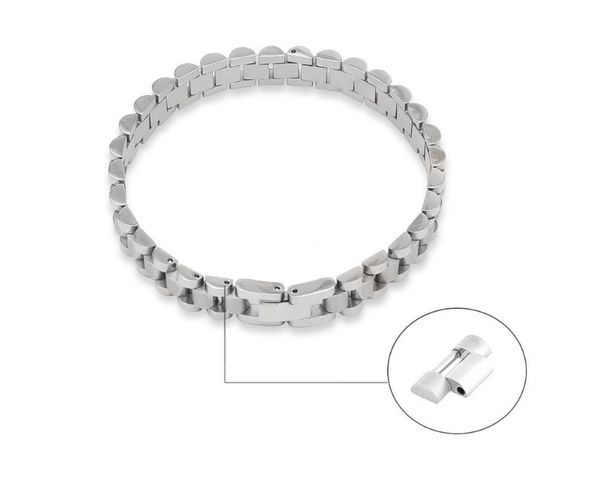 european and american hip-hop fashion trend men's stainless steel watch chain bracelet 1 cm stainless steel tank chain vacuum plating c, Golden;silver
european and american hip-hop fashion trend men's stainless steel watch chain bracelet 1 cm stainless steel tank chain vacuum plating c, Golden;silver