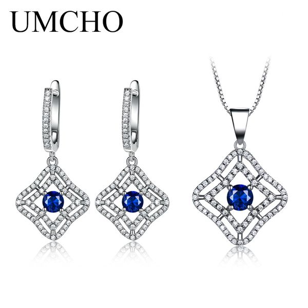 umcho blue sapphire gemstone jewelry sets pendant necklace clip earrings for women 925 sterling silver wedding sapphire jewelry, Black
umcho blue sapphire gemstone jewelry sets pendant necklace clip earrings for women 925 sterling silver wedding sapphire jewelry, Black
