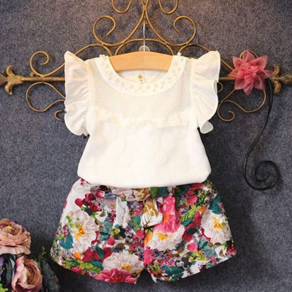 baby girls clothes set 2019 children short sleeve t-shirt + short print panties girl clothing sets summer, White
baby girls clothes set 2019 children short sleeve t-shirt + short print panties girl clothing sets summer, White
