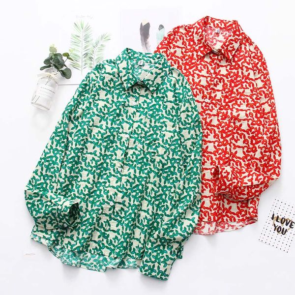весенняя корейская новинка с принтом loose vintage women blouse 2019 рубашка с длинным рукавом с отложным воротником, White
весенняя корейская новинка с принтом loose vintage women blouse 2019 рубашка с длинным рукавом с отложным воротником, White