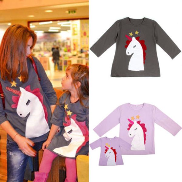 lovely unicorn mother and daughter ball family matching outfits women t-shirt kids girls dress, Blue
lovely unicorn mother and daughter ball family matching outfits women t-shirt kids girls dress, Blue