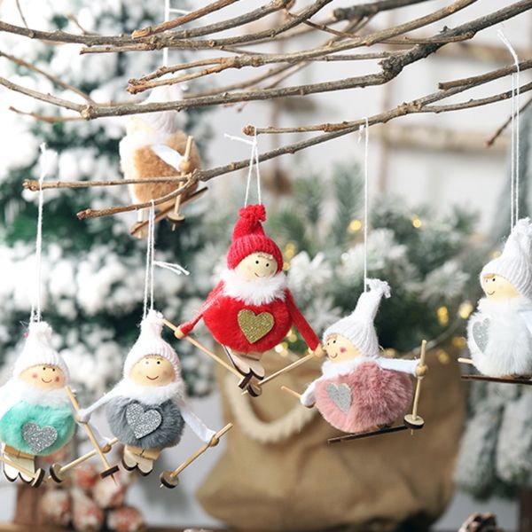 2019 new skiing plush angel christmas pendant drop ornament for holiday festive home decor
2019 new skiing plush angel christmas pendant drop ornament for holiday festive home decor