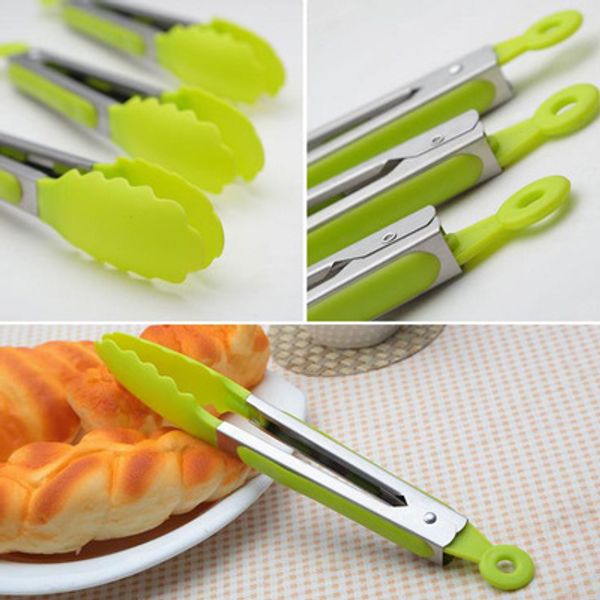 silicone kitchen cooking salad serving bbq tongs stainless steel handle utensil random color
silicone kitchen cooking salad serving bbq tongs stainless steel handle utensil random color