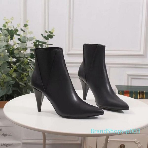 new women high heels with original custom full of unique trends, wild models short boots leather woman shoes women's fashion n720, Black
new women high heels with original custom full of unique trends, wild models short boots leather woman shoes women's fashion n720, Black