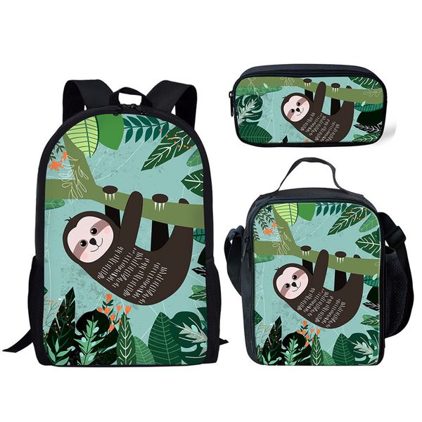 noisydesigns school bags for children cute animal sloth school backpack kids 3pcs/set schoolbag book bag girls shoulder softback
noisydesigns school bags for children cute animal sloth school backpack kids 3pcs/set schoolbag book bag girls shoulder softback