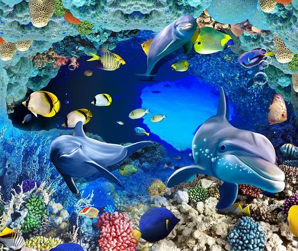 3d p wallpaper murals pvc waterproof self-adhesive submarine cave dolphins tropical fish wall mural stickers
3d p wallpaper murals pvc waterproof self-adhesive submarine cave dolphins tropical fish wall mural stickers