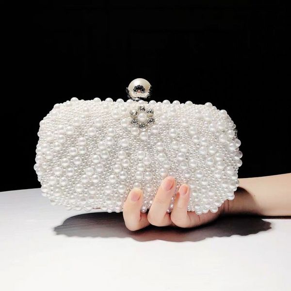 Hot Sales 2019 Fashion Women Handbag Rhinestones Full Pearls Beaded Bridal Wedding Party Clutch Bag Evening 
Hot Sales 2019 Fashion Women Handbag Rhinestones Full Pearls Beaded Bridal Wedding Party Clutch Bag Evening