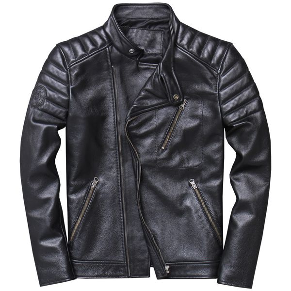 2019 black men диагональ молния мотоцикла кожаные куртки плюс размер xxxxl genuine пальто cowhide весна короткие байкера бесплатная доставка
2019 black men диагональ молния мотоцикла кожаные куртки плюс размер xxxxl genuine пальто cowhide весна короткие байкера бесплатная доставка