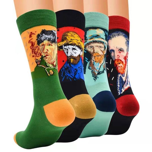 van gogh portrait socks for men luxury designer oil painting high socks hiking running cycling gym sock fashion black blue socken eur 38-44
van gogh portrait socks for men luxury designer oil painting high socks hiking running cycling gym sock fashion black blue socken eur 38-44