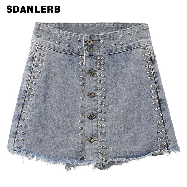 women's jeans rivet jean shorts women ins high waist cowboy short skirt style spring summer a- line pants, Blue
women's jeans rivet jean shorts women ins high waist cowboy short skirt style spring summer a- line pants, Blue