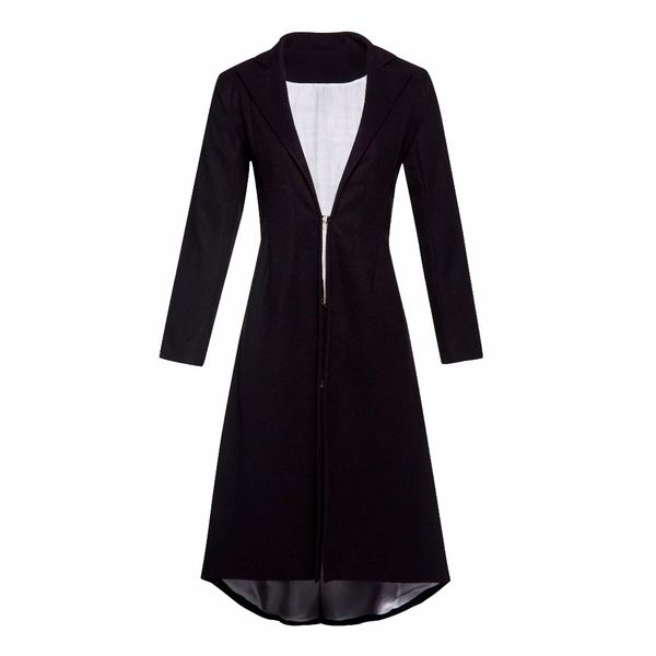 white lining long wool coat women dovetail lapel office wear plus size winter warm skinny ladies simple elegant casual overcoats, Black
white lining long wool coat women dovetail lapel office wear plus size winter warm skinny ladies simple elegant casual overcoats, Black