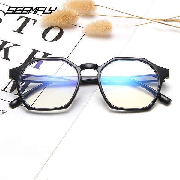 seemfly men women anti blue rays glasses frame polygon spectacles blue light radiation blocking computer goggles eyewear frame, White;black
seemfly men women anti blue rays glasses frame polygon spectacles blue light radiation blocking computer goggles eyewear frame, White;black