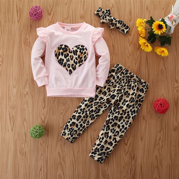3pcs toddler kid baby girl clothes t-shirt pants leggings leopard outfit kid baby girl clothes, White
3pcs toddler kid baby girl clothes t-shirt pants leggings leopard outfit kid baby girl clothes, White