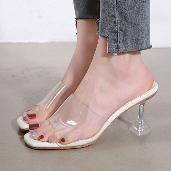 shoes woman 2020 low square heel slippers casual transparent heel women heels pantofle glitter slides block high new, Black
shoes woman 2020 low square heel slippers casual transparent heel women heels pantofle glitter slides block high new, Black