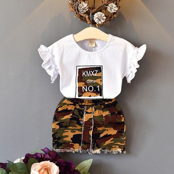 toddler kids baby girls outfits clothes t-shirt +camouflage skirt 2pcs set girls summer clothes roupa menina kids clothing, White
toddler kids baby girls outfits clothes t-shirt +camouflage skirt 2pcs set girls summer clothes roupa menina kids clothing, White