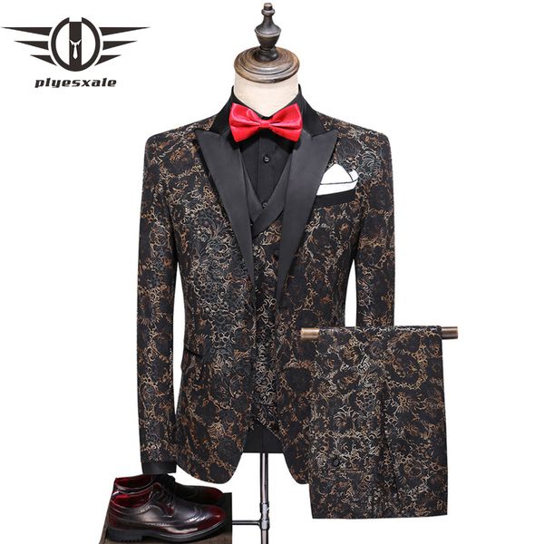 men's suits & blazers plyesxale two splits mens floral printed 2021 style slim fit men suit for wedding 5xl classic jacket pants vest q, White;black
men's suits & blazers plyesxale two splits mens floral printed 2021 style slim fit men suit for wedding 5xl classic jacket pants vest q, White;black