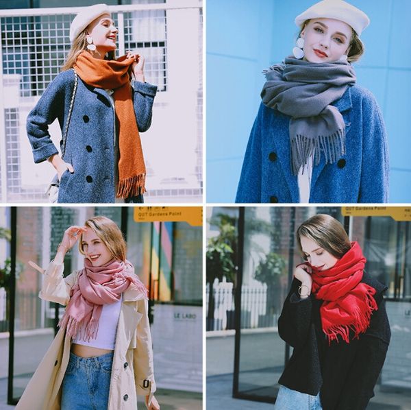 shawl autumn and winter new long tassel couple models solid color imitation cashmere warm long plus thick shawl, Blue;black
shawl autumn and winter new long tassel couple models solid color imitation cashmere warm long plus thick shawl, Blue;black