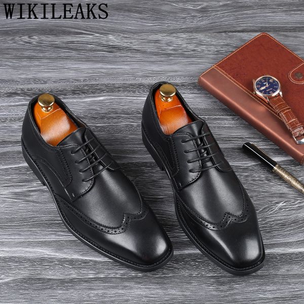square toe formal shoes men designer genuine leather office oxford shoes for men brogues mens dress zapatos hombre vestir, Black
square toe formal shoes men designer genuine leather office oxford shoes for men brogues mens dress zapatos hombre vestir, Black