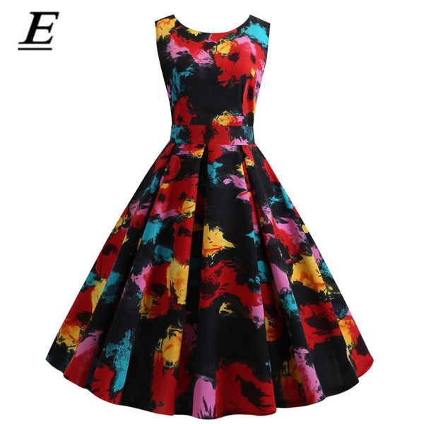 plus size floral print vintage dress women summer 1950s 60s rockabilly a-line party dress casual black sundress vestidos 2019, Black;gray
plus size floral print vintage dress women summer 1950s 60s rockabilly a-line party dress casual black sundress vestidos 2019, Black;gray