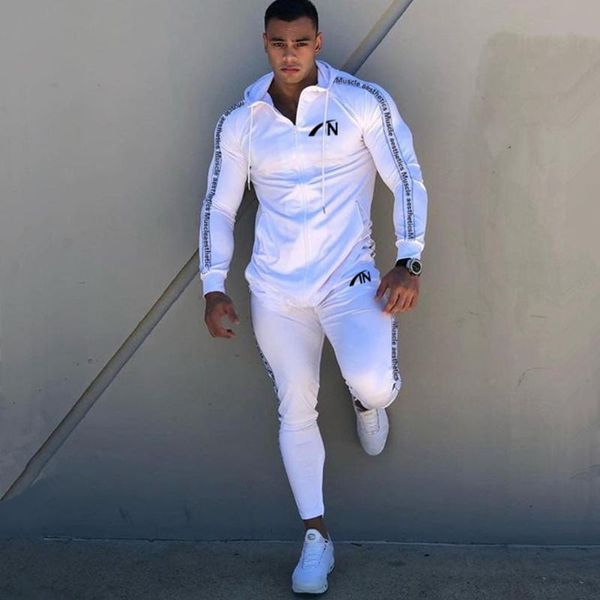 new casual sports suit gym fitness tracksuit hoodies pants set men fashion zipper sweatshirt male cotton joggers sweatshirt coat, Gray
new casual sports suit gym fitness tracksuit hoodies pants set men fashion zipper sweatshirt male cotton joggers sweatshirt coat, Gray