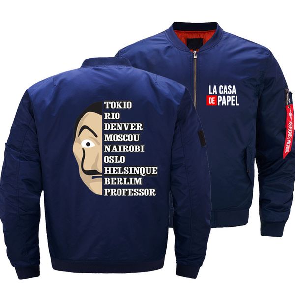 money heist la casa de papel windbreaker bomber jacket mens house of paper ma-1 air pilot motorcycle plus size 5xl coats jackets, Black;brown
money heist la casa de papel windbreaker bomber jacket mens house of paper ma-1 air pilot motorcycle plus size 5xl coats jackets, Black;brown