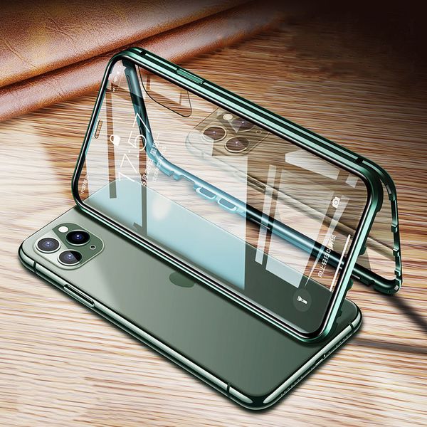 360 magnetic metal phone case for iphone 11 pro max double side glass for iphone x xr xs max 7 8 6s plus 9h tempered glass cover
360 magnetic metal phone case for iphone 11 pro max double side glass for iphone x xr xs max 7 8 6s plus 9h tempered glass cover