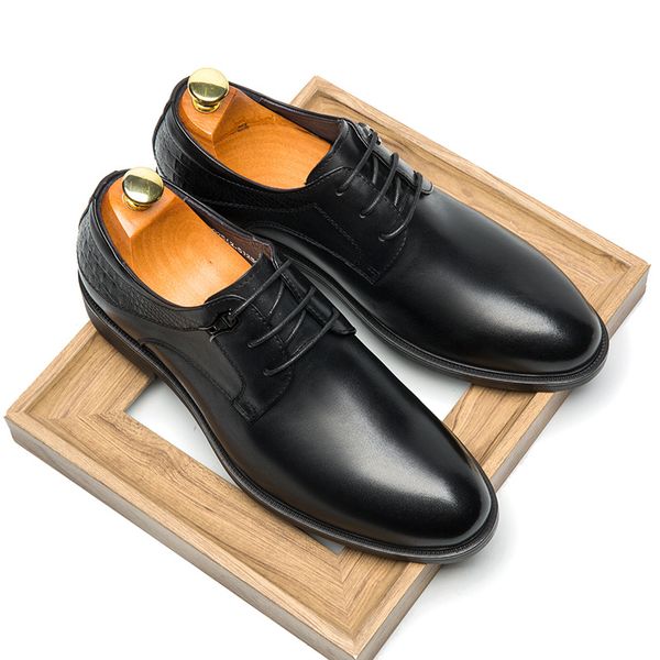 2019 newest black genuine leather formal shoes men high quality round toe lace up Derby Shoes Business Wedding Office dress shoe
2019 newest black genuine leather formal shoes men high quality round toe lace up Derby Shoes Business Wedding Office dress shoe