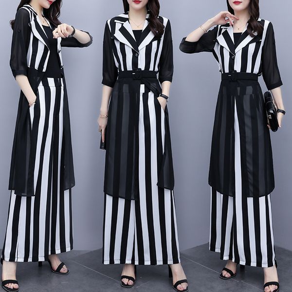large size women 2 piece set and pants wide leg trousers suit set elegant summer costumes for women, White
large size women 2 piece set and pants wide leg trousers suit set elegant summer costumes for women, White