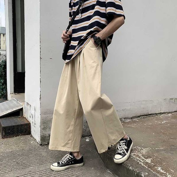 m-3xl drawstring waist wide leg pants streetwear elastic cuff loose fit casual straight ankle length pants men's casual, Black
m-3xl drawstring waist wide leg pants streetwear elastic cuff loose fit casual straight ankle length pants men's casual, Black