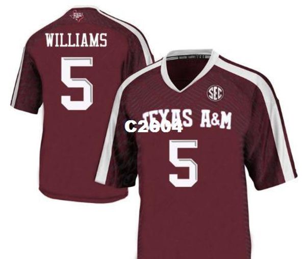 men texas a&m aggies trayveon williams #5 real full embroidery college jersey size s-4xl or custom any name or number jersey, Black;red
men texas a&m aggies trayveon williams #5 real full embroidery college jersey size s-4xl or custom any name or number jersey, Black;red