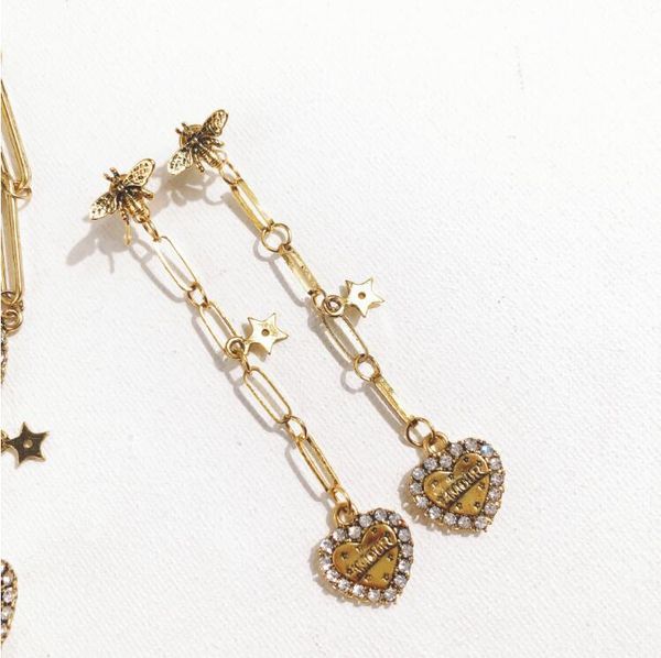 fashion- new retro bee love cold wind student bracelet female with the same temperament silver needle earrings net red earrings
fashion- new retro bee love cold wind student bracelet female with the same temperament silver needle earrings net red earrings