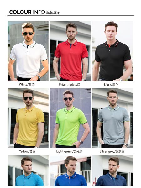 new men's solid color polo shirt men's short sleeve cotton shirt jersey polo shirt men's clothing, White;black
new men's solid color polo shirt men's short sleeve cotton shirt jersey polo shirt men's clothing, White;black