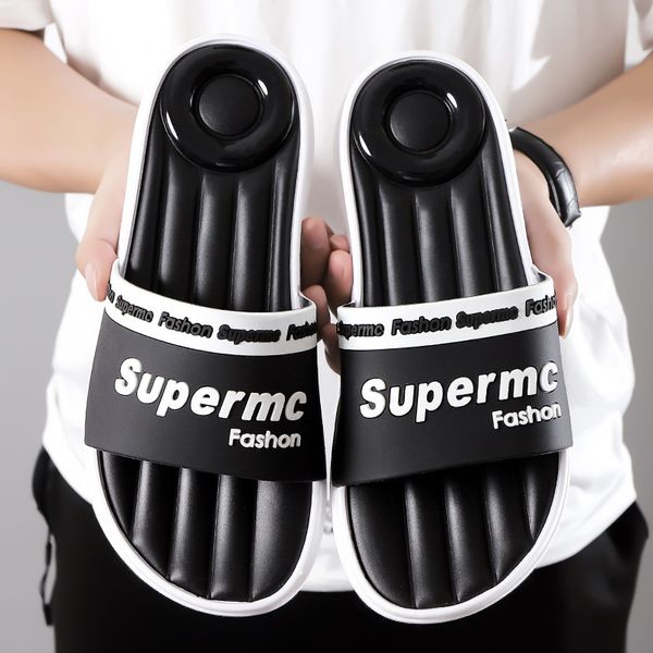 2019 new style slipper couples summer fashion outer wear cool men's slippers indoors and outdoors anti-slip beach slippers sanda, Black
2019 new style slipper couples summer fashion outer wear cool men's slippers indoors and outdoors anti-slip beach slippers sanda, Black