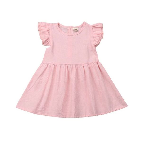 lovely toddler kids baby girls clothes ruffle dress tutu skirt party sundress