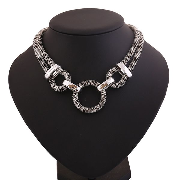 lzhlq geometry mesh chain choker statement necklace women zinc alloy clavicle collar necklaces pendants trendy collares collier, Silver
lzhlq geometry mesh chain choker statement necklace women zinc alloy clavicle collar necklaces pendants trendy collares collier, Silver