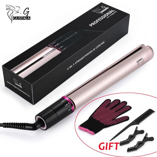 gustala sm-068a professional steam hair straightener set flat iron 2in1 ceramic flat iron for all hair types styling tool, Black
gustala sm-068a professional steam hair straightener set flat iron 2in1 ceramic flat iron for all hair types styling tool, Black