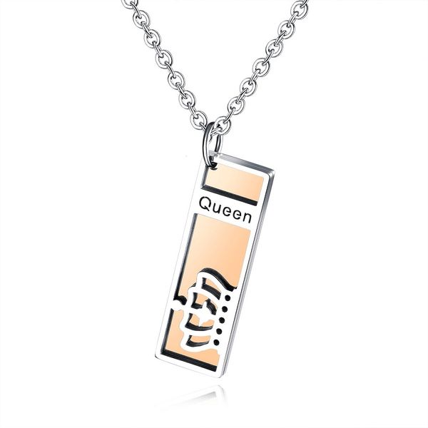 мода пара ожерелье мальчик девочка anniversary choker ожерелье square card king queen подвеска из нержавеющей стали цепи ювелирных подарков, Silver
мода пара ожерелье мальчик девочка anniversary choker ожерелье square card king queen подвеска из нержавеющей стали цепи ювелирных подарков, Silver