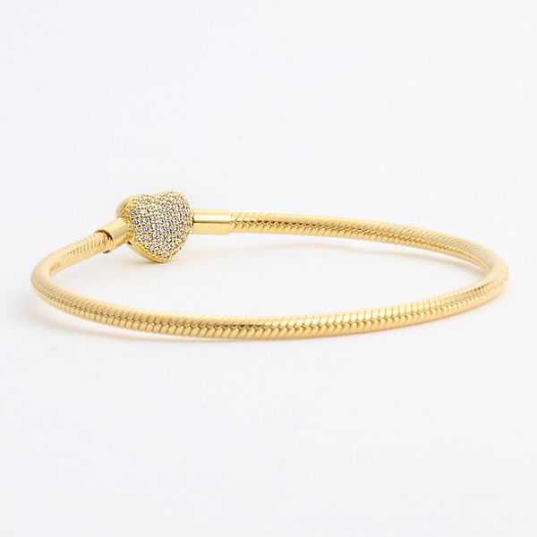 18k yellow gold plated cz diamond heart bracelets original box set for pandora 925 silver snake chain bracelet for women wedding jewelry, Golden;silver
18k yellow gold plated cz diamond heart bracelets original box set for pandora 925 silver snake chain bracelet for women wedding jewelry, Golden;silver